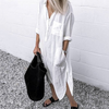 Robe d'été longue - chemise oversize tendance pour femmes
