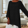 Blouse en lin pour femmes - top chic à manches longues pour ladies - vêtement léger et décontracté, pour le confort au quotidien