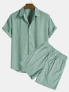 Chemise femme à manches courtes en maille côtelée - haut décontracté en tissu doux pour un style quotidien