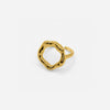 Bague ouverte en cercle - design doré élégant pour toutes les occasions