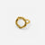 Bague ouverte en cercle - design doré élégant pour toutes les occasions