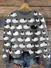 Pull en maille avec motif mouton - tricot chic et douillet pour le quotidien