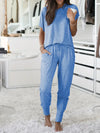 Ensemble de loungewear pour femmes - top et pantalon ample en tissus doux pour un style décontracté