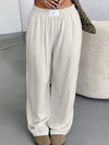 Pantalons de détente apricot doux pour femmes - tenue décontractée pour se relaxer au quotidien