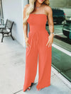 Jumpsuit femme tendance sans bretelles pour sorties décontractées - une tenue tout-en-un agréable, pour les journées ensoleillées