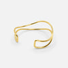 Bracelet jonc en or pour femmes - accessoire chic au style ouvert pour les soirées