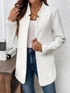 Blazer ouvert texturé pour femmes - veste légère stylée pour le bureau et les occasions décontractées