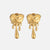 Boucles d'oreilles en or et argent en forme de cœur gouttant - accessoires contemporains et hypoallergéniques pour femmes