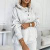 Ensemble de loungewear pour femmes - sweat à capuche douillet et leggings en tissu doux pour des moments décontractés à la maison