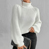 Pull col roulé femme - tricot décontracté pour sorties casual