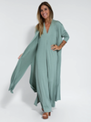 Ensemble robe maxi et cardigan pour femmes - tissu léger élégant pour un style quotidien