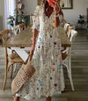 Robe maxi fleurie pour femmes - tenue d'été bohème légère pour sorties décontractées