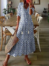 Robe maxi fleurie pour femmes - tenue d'été bohème légère pour sorties décontractées