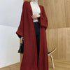 Gilet tricoté - long pull oversized pour femmes