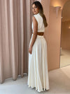 Robe maxi chic pour femmes avec détails découpés - tenue élégante pour les soirées spéciales
