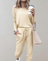 Ensemble de loungewear 2 pièces - haut douillet et pantalon pour femmes