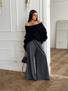 Pantalons larges taille haute pour femmes - élégance sophistiquée pour le bureau