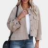 Veste casual pour femme - style en tricot gaufré pour un superposé léger et décontracté