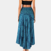 Jupe maxi bohème - jupe longue avec lien à la taille pour un style décontracté
