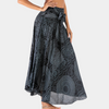 Jupe maxi bohème - jupe longue avec lien à la taille pour un style décontracté