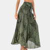 Jupe maxi bohème - jupe longue avec lien à la taille pour un style décontracté