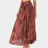 Jupe maxi bohème - jupe longue avec lien à la taille pour un style décontracté