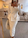 Ensemble de tailleur 2 pièces - blazer et jupe sophistiqués pour femmes