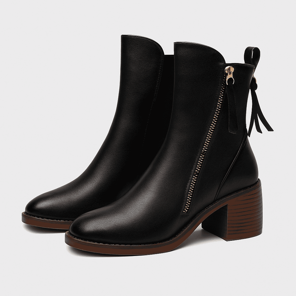 Bottines femme - design en similicuir (PU) tendance pour un porté quotidien