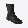 Bottines vintage à lacets pour femmes - chaussures en similicuir (PU) chic pour la marche
