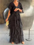 Robe maxi bohème à superpositions pour femmes - vêtement élégant pour les soirées d'été
