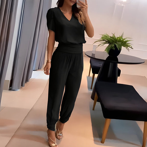 Ensemble 2 pièces - chemise élégante et pantalon tendance pour femmes