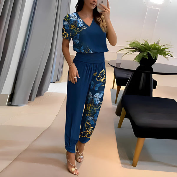 Ensemble 2 pièces - chemise élégante et pantalon tendance pour femmes