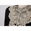 Blouse brodée femme - top en dentelle sophistiqué avec des embellissements détaillés