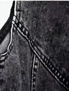 Gilet en cuir noir pour femmes - veste sans manches tendance pour vos sorties décontractées