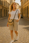 Shorts en lin pour femmes - pantalons élastiques et respirants pour votre quotidien