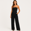 Jumpsuit femme au design élégant sans manches - une tenue sophistiquée pour vos soirées