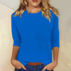 T-shirt décontracté pour femme en jersey doux - blouse à manches longues pour un usage quotidien