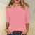 T-shirt décontracté pour femme en jersey doux - blouse à manches longues pour un usage quotidien