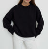 Pull en tricot pour femmes - haut en maille chaud au style décontracté