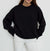 Pull en tricot pour femmes - haut en maille chaud au style décontracté