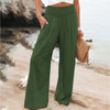 Pantalons larges - élégance estivale en noir