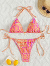Ensemble de bikini 2 pièces pour femmes avec liens sur les côtés - vêtement de plage élégant pour l'été