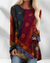 Tunique boho oversized - blouse à motifs pour un look décontracté