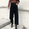 Pantalons en velours côtelé pour femmes - modèle taille haute - pantalons larges polyvalents pour un usage quotidien