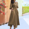 Robe maxi - élégante robe décolletée avec poches fonctionnelles