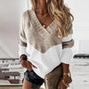 Pull en maille v-neck pour femmes - élégance décontractée pour toutes les occasions