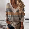 Pull en maille v-neck pour femmes - élégance décontractée pour toutes les occasions
