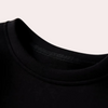 Sweatshirt noir luxe - pull chic pour dames avec détails ailes