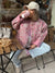 Veste matelassée à motifs floraux pour femmes - vêtements d'extérieur casual élégants en rose cozy