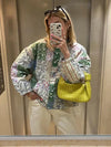 Veste patchwork verte pour femmes - vêtement léger d'été